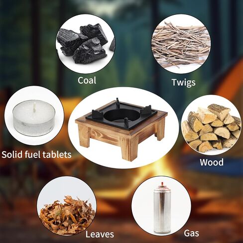 Alcohol Stove，Wood Stove，Wood Burner，Japanese Portable Stove, Suitable for Outdoor Picnicking, Making Soup, Hotpot, Grilling Meat, Boiling Water in Kuwait