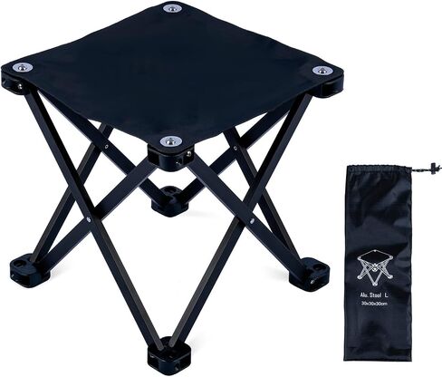 WildCall Compact Camping Folding Stool Aluminum Alloy Portable Stool | Heavy DutyCamping Seat with Carry Bag, for Hiking, Backpacking, Beach, Fishing, Travel in Saudi Arabia