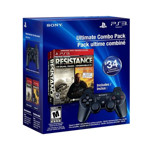 Resistance Dual Pack & DUALSHOCK3 wireless controller - Playstation 3 (Ultimate Combo Pack) in Saudi Arabia