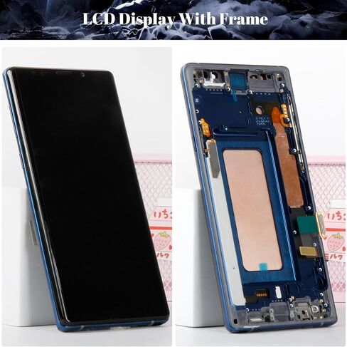 TFT for Samsung Note 9 Screen Replacement for Samsung Galaxy Note 9 LCD Digitizer for Samsung SM-N960 Touch Screen Display Assembly Repair Kits (with Frame) (Blue) in Saudi Arabia