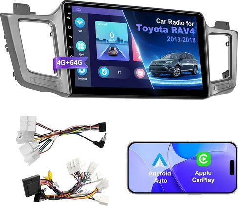 (4G RAM+64G ROM) Car Radio for Toyota Prius 2010-2015,9 Inch Prius Stereo Support Carplay/Android Auto,GPS Navigation& Bluetooth,Backup Camera & SWC in Saudi Arabia
