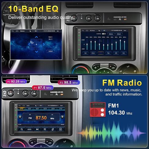 Car Radio Stereo for 2003 2004 2005 2006 Chevy Silverado Tahoe GMC Sierra Yukon Tahoe Impala8(Without Bose System)，7 Inch Touchscreen with Wireless Apple CarPlay & Android Auto/GPS/SWC/FM Radio Linux in Saudi Arabia