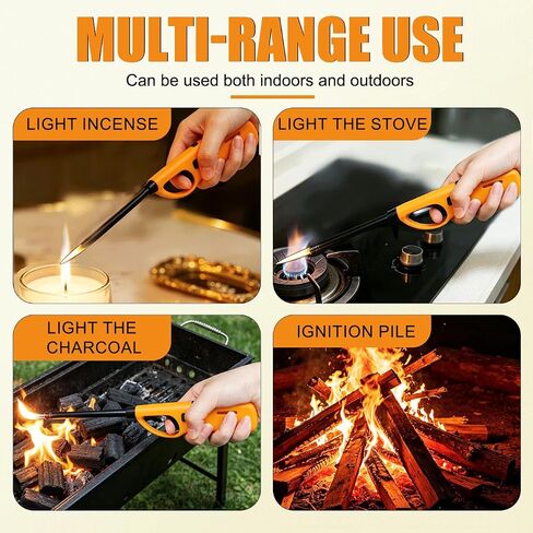 Butane Lighter, 4pcs Refillable Lighter for BBQ Candle(No Fuel Inside) in Saudi Arabia