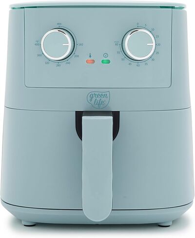 GreenLife 4.5QT Mechanical Air Fryer, Pink in Saudi Arabia