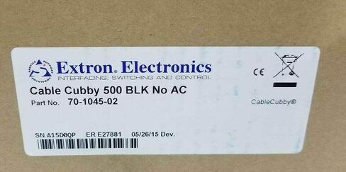 Extron Cable Cubby 500 Cable Access Encl. for AV Connectivity, Remote 70-1045-02 in Kuwait