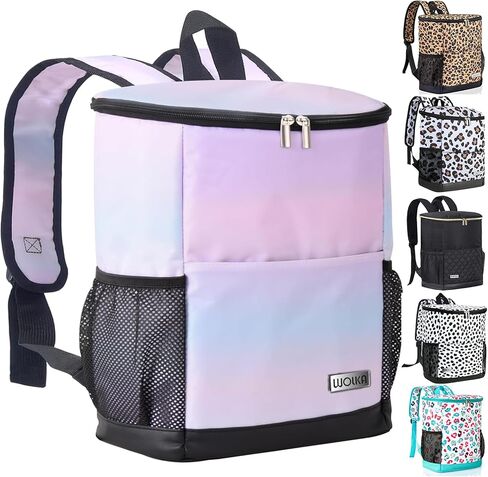 Wolka Cooler Backpack 30 Cans,Portable Backpack Coolers Insulated Leak Proof,Waterproof Soft Sided Cooler Bag for Travel,Beach,Camping,Picnic,Lunch Backpack for Women (Water Elf) in Kuwait