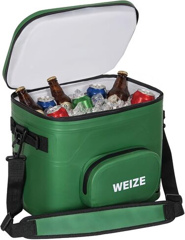 WEIZE 18 Can Soft Cooler,Insulated Leak-Proof Waterproof Lunch Bag, Portable Ice Chest Box, 24HR Cold Retention Soft Cooler for Beach, Drink, Beverage, Travel, Camping, Fishing,Picnic, Car in Saudi Arabia