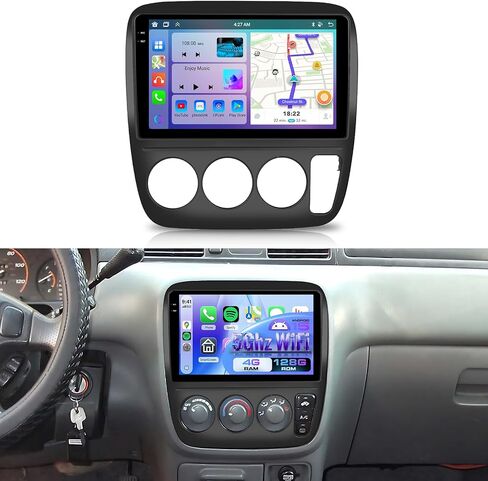 4G+128G for Honda CRV 1997-2001 Android 15 Car Stereo with Wireless Carplay/Android Auto, 9 Inch in-Cell Touch Screen Bluetooth Car Radio Support 5Ghz-WiFi GPS USB FM/RDS SWC HiFi Audio Backup Camera in Saudi Arabia
