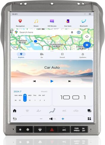 Qualcomm Car Radio for Ford F250 F350 F450 2013-2016 SYNC2 12.1 Inch | Stereo Android 13 Replacement Carplay Android Auto Upgrade 2K IPS Touch Screen Tesla Style Navigation Multimedia Play in Saudi Arabia