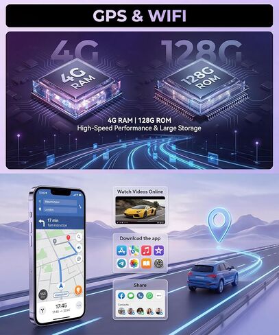 Rimoody 4G+128G Car Stereo Radio for Subaru Forester 2014 2015/ WRX Impreza | Wireless CarPlay Android Auto, 5G WiFi GPS, 9 Inch Incell Touch Screen, FM/RDS EQ SWC Bluetooth 1080P Backup Camera in Saudi Arabia