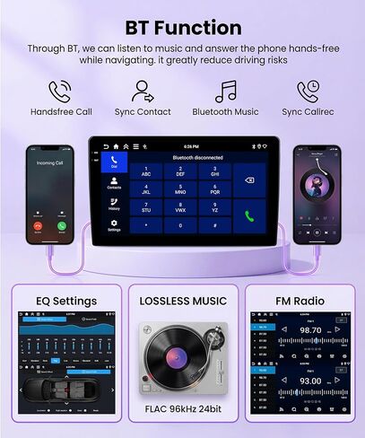 Rimoody 4G+128G Car Stereo Radio for Subaru Forester 2014 2015/ WRX Impreza | Wireless CarPlay Android Auto, 5G WiFi GPS, 9 Inch Incell Touch Screen, FM/RDS EQ SWC Bluetooth 1080P Backup Camera in Saudi Arabia