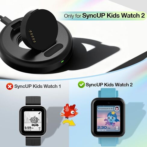 Magnetic Charger Stand for SyncUP Kids Watch 2 (Not for Sync UP Watch 1) | Fast Charging Dock, 3.3 Feet Charger Cable, Compatible with T-Mobile Sync UP Kids Watch 2 in Saudi Arabia