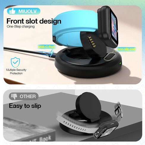 Magnetic Charger Stand for SyncUP Kids Watch 2 (Not for Sync UP Watch 1) | Fast Charging Dock, 3.3 Feet Charger Cable, Compatible with T-Mobile Sync UP Kids Watch 2 in Saudi Arabia