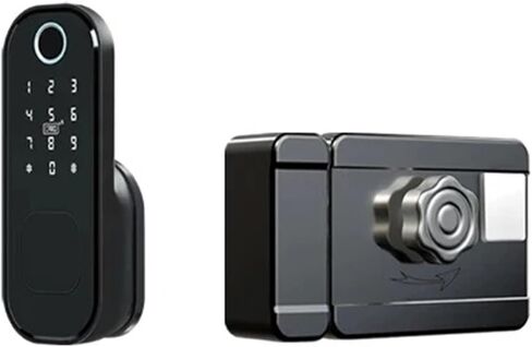 Fingerprint Waterproof Outdoor Garden Lock Remote Control TUYA WiFi App Code Keyless Smart Door Lock Electric Rim Lock in Kuwait