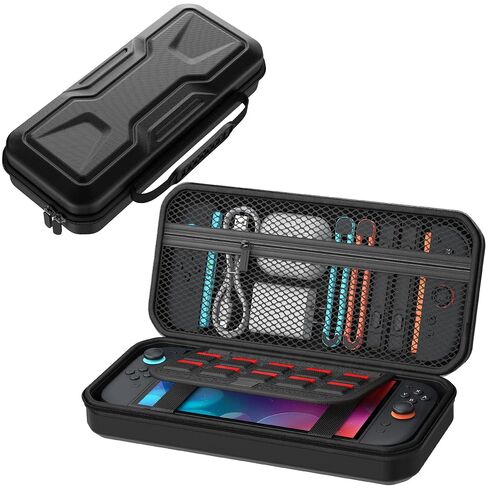 FYOUNG All in One Accessories Case Bundle for Nintendo Switch 2 2025, Portable Carrying Case with Game Card Slots, for Travel & Storage (Black in Saudi Arabia