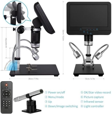 Microscope Dual Lens Microscope 7" LCD Disaply in Saudi Arabia