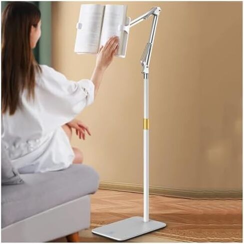 Floor-Standing Cantilever Bracket Reading Rack Bookshelf Lazy Foldable Music Stand Portable Mobile Phone Tablet Holder,Adjustable Book Holder Stand - Portable Lightweight Lectern for Textboo in Saudi Arabia