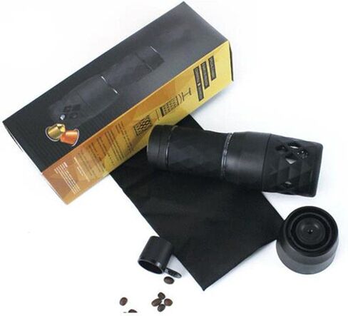 Manual Capsule Coffee Machine Travel Espresso Brewer Hand Operated Compact Design Detachable Reusable 304 Stainless Steel G in Saudi Arabia