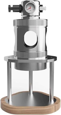 Manual Espresso Machine, Portable Pneumatic Coffee Maker, 16Bar Fast Extraction with Pressure Gauge and Wooden Base for Home (51mm) in Saudi Arabia