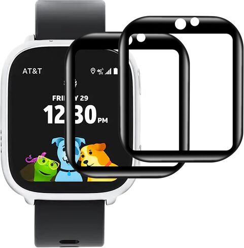 ottpluscase 2 Pack for amiGO™ Jr. Watch 2 Tempered Glass Screen Protector, 9H Hardness Scratch Resistant with Oleophobic Coating, Anti Fingerprint Bubble Free for AT&T amiGO™ Jr. Watch 2 1.6 inches in Saudi Arabia