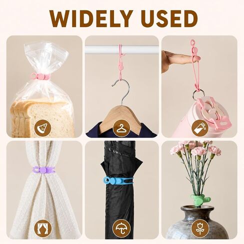 50-Pack Silicone Cable Ties Reusable, Data Cable Organizer, High Elastic, Multipurpose, Cable Management for Charging Cord, Electronics, Computer, Appliances, Travel Essentials in Kuwait