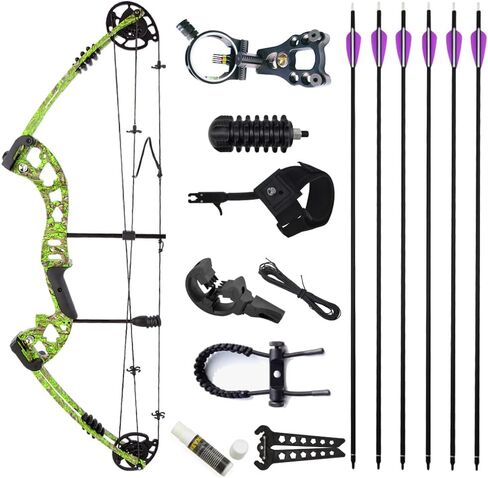 AMEYXGS Archery Compound Bow, 30-55 LBS Adjustable Draw Weight, 24-29.5" Draw Length, IBO 310 FPS Hunting Bow Kit with Accessories for Outdoor Hunting Target Practice Left&Right Handed in Saudi Arabia
