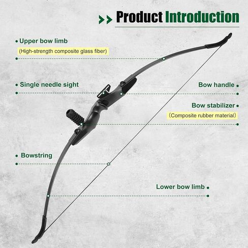 40lbs Recurve Bows Set,Adult Archery Bow Right-Hand Recurve Bow | Suitable for Outdoor Practice in Saudi Arabia