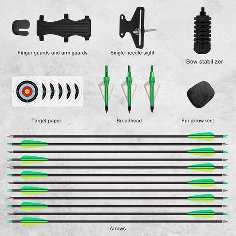 40lbs Recurve Bows Set,Adult Archery Bow Right-Hand Recurve Bow | Suitable for Outdoor Practice in Saudi Arabia