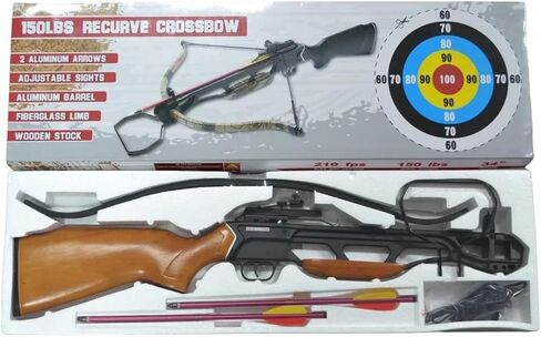 150 Lbs Wood Crossbow with 2 Arrows Hunting Cross Bow in Saudi Arabia