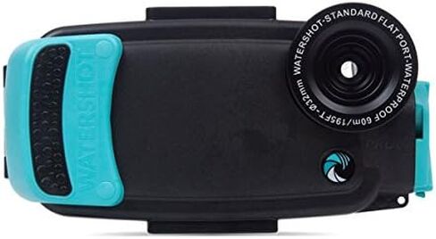 Watershot PRO Underwater Smart Phone Camera Housing Kit for iPhone 6 Plus & 6s Plus (Black/Limpet Shell) (flat + wide angle lens) in Saudi Arabia