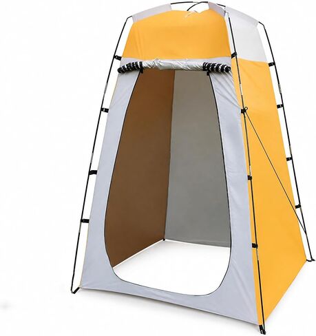 Portable Shower Tent - 210T Pop Up Privacy Shelter with Wind Rods | Spacious Outdoor Changing Room & Camping Toilet Tent, Sun Protection, Carry Bag in Saudi Arabia