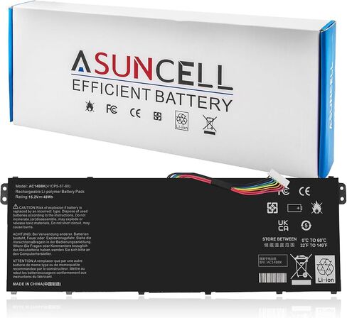 AC14B8K Battery for Acer Predator Helios 300 N17C1 PH315-51 PH315-52 G3-571 G3-572 N18Q13 Nitro 5 AN515 AN515-53 AN515-54 Aspire R5-471T R5-571T R5-571TG Chromebook CB5-571 Swift SF314 4ICP5/57/80 in Saudi Arabia