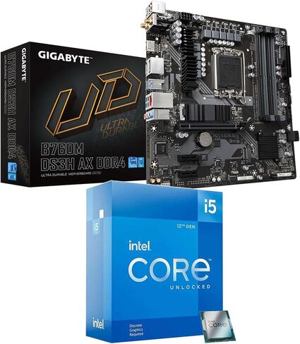 Micro Center CPU Motherboard Combo – Intel core i5-12600KF w/GIGABYTE B760M DS3H AX DDR4 in Saudi Arabia