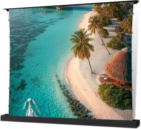 100" ALR Motorized Floor Rising Projector Screen for Long/Standard Throw Projector,Movie Screen for Home Theater,Motorized Projector Screen 4K/8K Ultra HD, Active 3D in Saudi Arabia