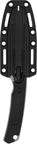 Kershaw Steppe Fixed Blade Knife, Black and Gray | 3.55 Inch Steel Drop Point Blade, Full Tang Design, EDC, Nylon Sheath and Belt Clip, Everyday Carry for Men and Women in Saudi Arabia