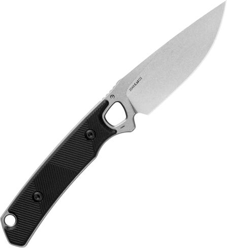 Kershaw Steppe Fixed Blade Knife, Black and Gray | 3.55 Inch Steel Drop Point Blade, Full Tang Design, EDC, Nylon Sheath and Belt Clip, Everyday Carry for Men and Women in Saudi Arabia