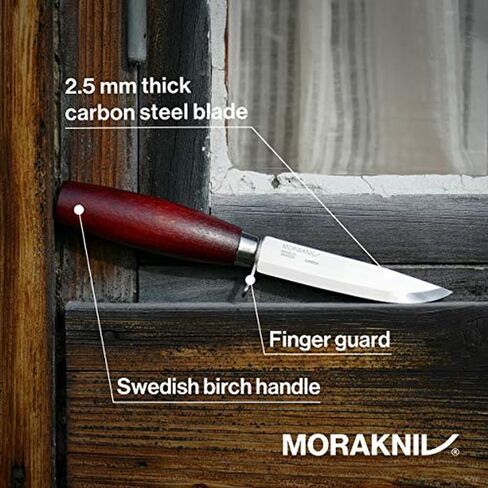 Morakniv Classic No 2 Knife with Finger Guard, Carbon Steel 105mm Blade in Saudi Arabia