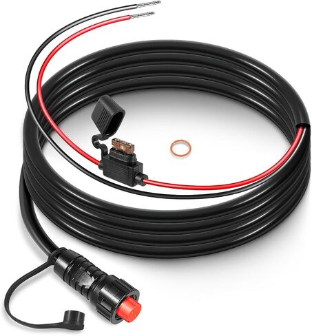 كابل طاقة ملولب 010-11425-01 - كابل طاقة GLS 10 لنظام Garmin LiveScope، ووحدات GSD Sonar، وGPSMAP MFDs، مع حلقة قفل متضمنة in Kuwait