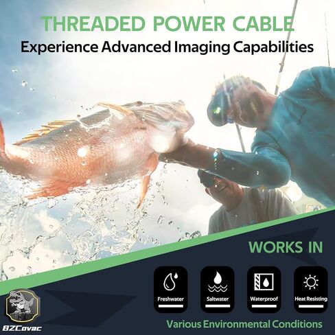 كابل طاقة ملولب 010-11425-01 - كابل طاقة GLS 10 لنظام Garmin LiveScope، ووحدات GSD Sonar، وGPSMAP MFDs، مع حلقة قفل متضمنة in Kuwait