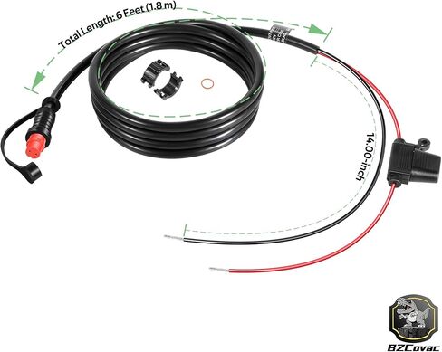 كابل طاقة ملولب 010-11425-01 - كابل طاقة GLS 10 لنظام Garmin LiveScope، ووحدات GSD Sonar، وGPSMAP MFDs، مع حلقة قفل متضمنة in Kuwait