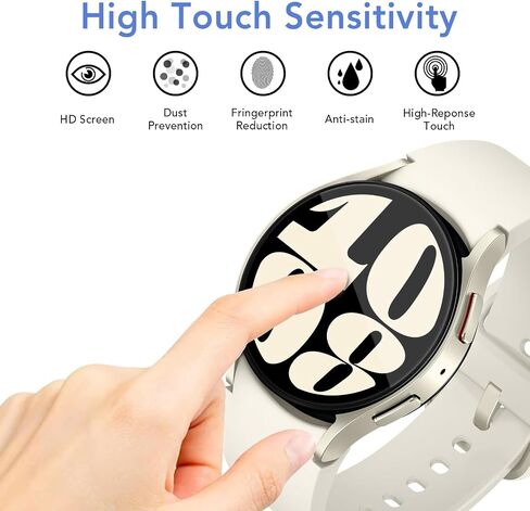 SPGUARD [2Pack Galaxy Watch 6 40mm Screen Protector | Auto-alignment Installation Kit Accessories Tempered Glass Screen Protector for ONLY Samsung Watch 6 40mm in Saudi Arabia