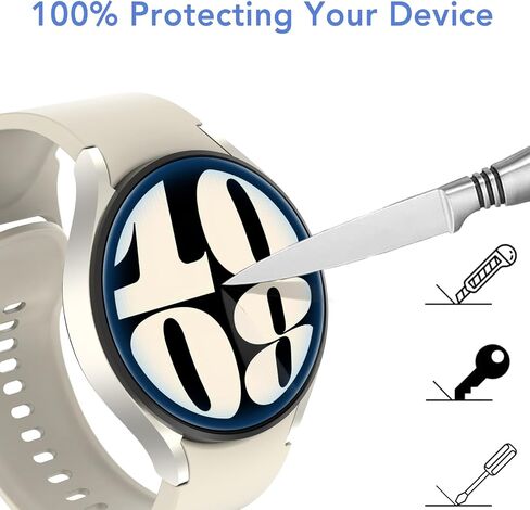 SPGUARD [2Pack Galaxy Watch 6 40mm Screen Protector | Auto-alignment Installation Kit Accessories Tempered Glass Screen Protector for ONLY Samsung Watch 6 40mm in Saudi Arabia