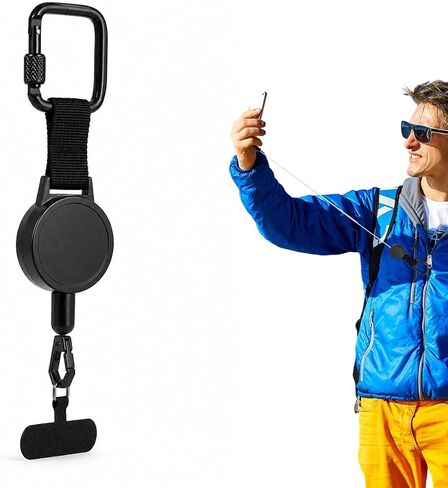 Retractable Phone Tether,Retractable Phone Lanyard,Outdoor Anti-Theft Retractables Phone Lanyard,Anti Thefts Retractables Cell Phone Tether, Mobile Phone Tethers for Outdoor Skiing Hiking Climbing in Saudi Arabia