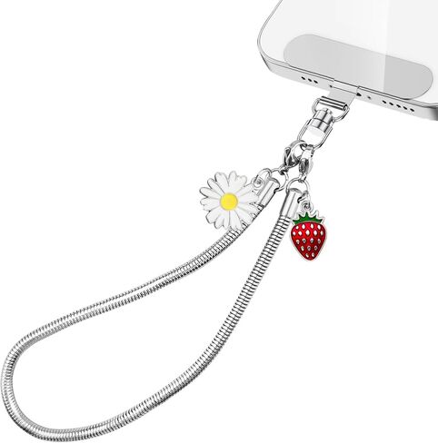 Phone Wrist Strap Phone Charm Strap Metal Phone Chain Tab Welding Process not Easy to Break in Saudi Arabia