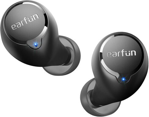 EarFun Free 2S Wireless Earbuds, Bluetooth Earbuds with Deep Bass | 4 Mics for Clear Call, Customizable EQ App, IPX7 Waterproof in-Ear Headphones, 30H Playtime, Wireless Charging in Saudi Arabia