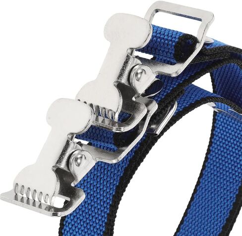 4pcs Adjustable Drywall Stilt Replacement Straps Heavy-duty Blue Kit | Stainless Steel and Cloth Build, Secure Foot Fixation Bands, Universal Fit for Outdoor Activities and Performances in Saudi Arabia