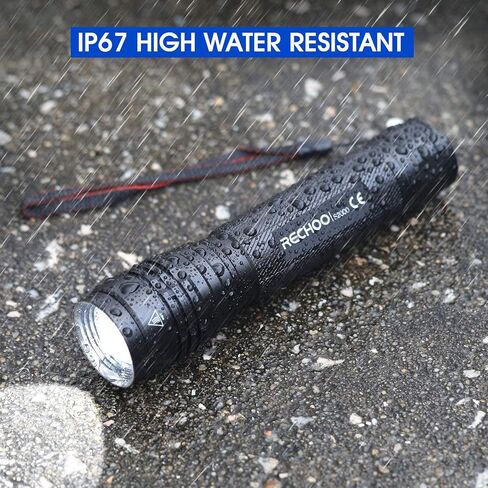 S2000 LED Tactical Flashlight 2000 Lumens | High Powered AA Battery Operated Flashlights with 3 Modes & Zoomable | IP67 Waterproof Powerful Handheld Flashlight for Camping, Emergency, Hiking (1 Pack) in Saudi Arabia