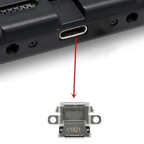 2 Pack USB C Charging Port with Repair Kit for Nintendo Switch | DIY Repair Tool Kit, Compatible with HAC-001 Only (Not for OLED/Lite/Switch 2) in Saudi Arabia