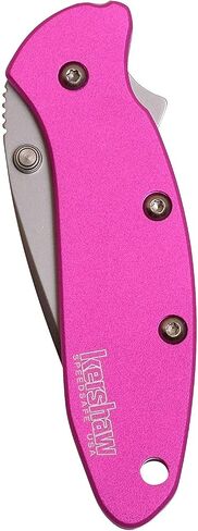 Kershaw Chive Pocket Knife, Pink, 1.9 Inch Drop Point Blade in Saudi Arabia