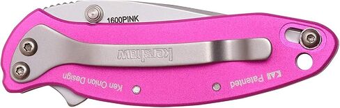 Kershaw Chive Pocket Knife, Pink, 1.9 Inch Drop Point Blade in Saudi Arabia